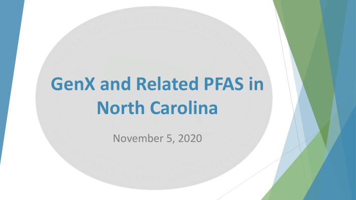 genx and related pfas in north carolina