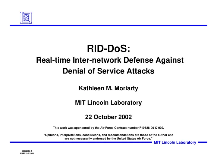 rid dos