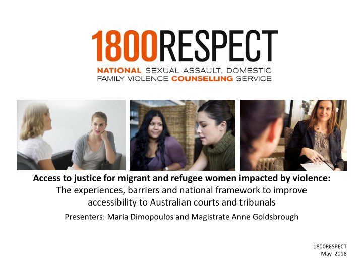 access to justice for migrant and refugee women impacted