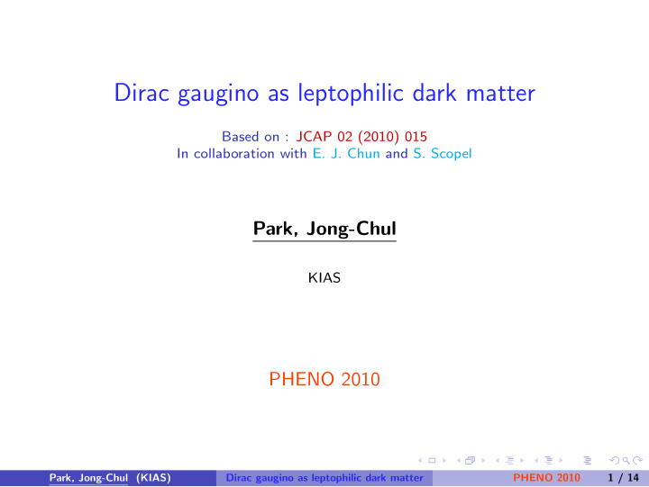 dirac gaugino as leptophilic dark matter