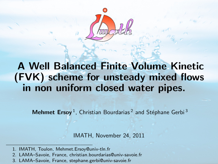a well balanced finite volume kinetic fvk scheme for