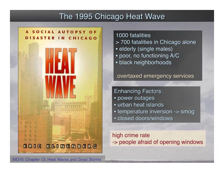high crime rate people afraid of opening windows