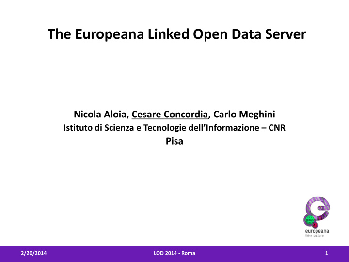 the europeana linked open data server
