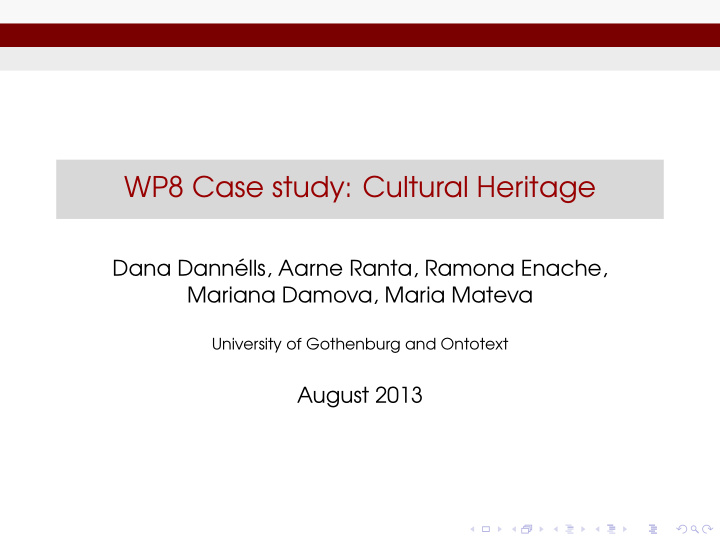 wp8 case study cultural heritage