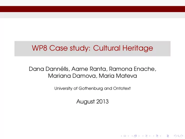 wp8 case study cultural heritage