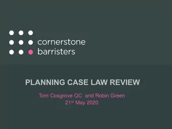 21 st May 2020  Topics to cover  Interpretation of Policy  Decision making and the tilted