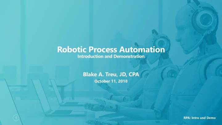 robotic process automation