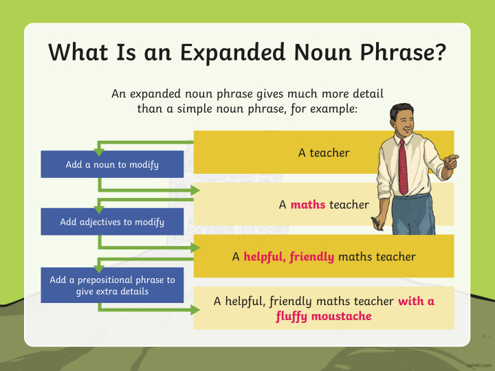 what is an expanded noun phrase
