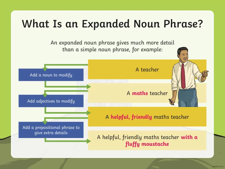what is an expanded noun phrase