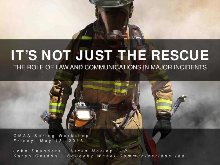 it s not just the rescue