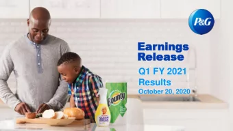 Relea  elease  se  Q1 FY 2021  Results  October 20, 2020  Business Results  Q1 FY 2021  IMMEDIATE