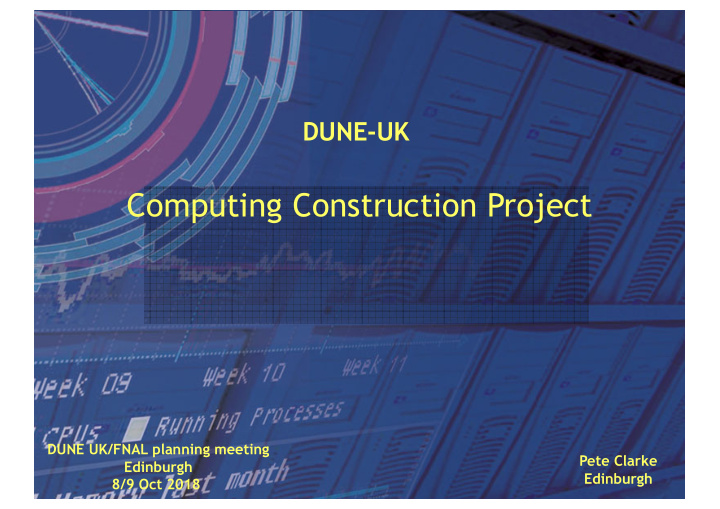 computing construction project