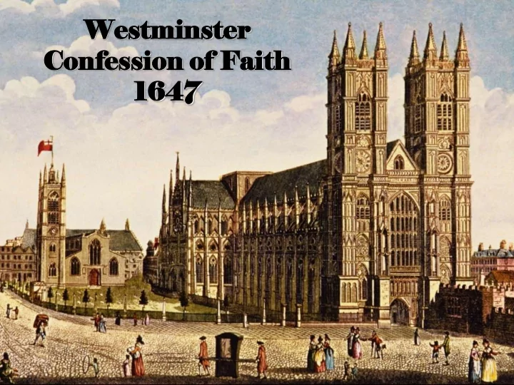 confes ession ion of fa faith