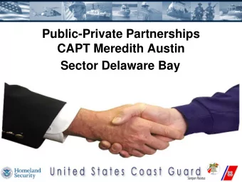 Sector Delaware Bay  Presentation Overview  Review of Area of Responsibility (AOR)