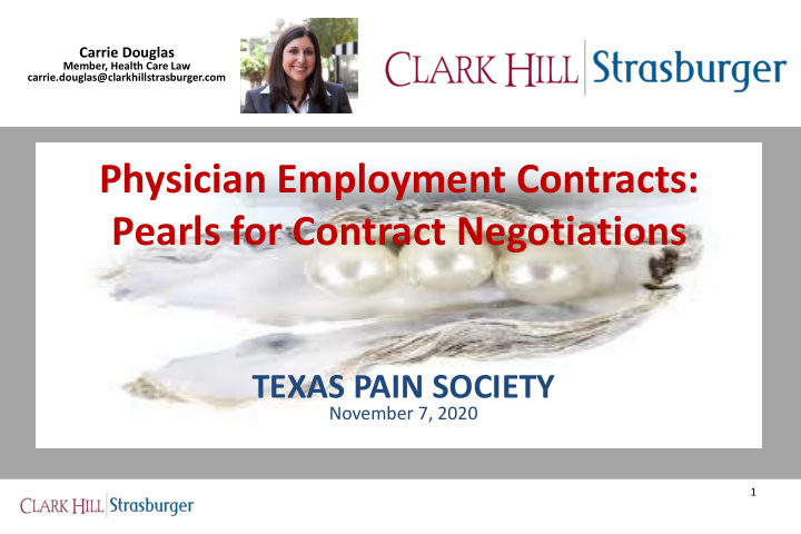 physician employment contracts pearls for contract