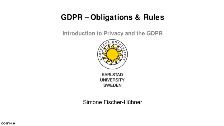 gdpr obligations rules