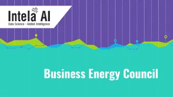 Business Energy Council  Intela Business Activity Summary  Professional Services  Products  Machine