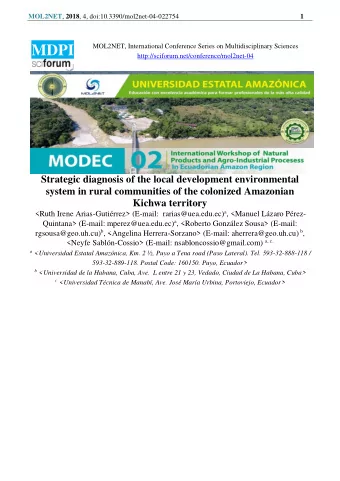 MOL2NET , 2018 , 4, doi:10.3390/mol2net-04-022754  2 Abstract. Graphical Abstract  AMAZONIAN