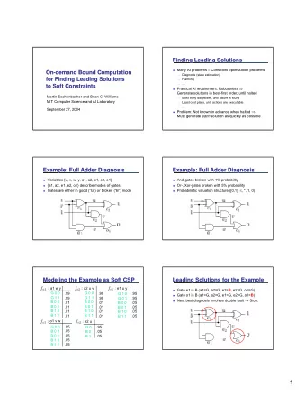1  Heuristic (Bound-  -Guided) Search  Guided) Search  Bucket Tree  Heuristic (Bound  Bucket Tree