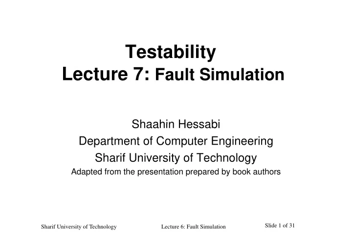 testability l
