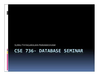 SURAJ  THYAGARAJAN  PARAMASIVAM    Data  Integration  and  Genomic  Medicine