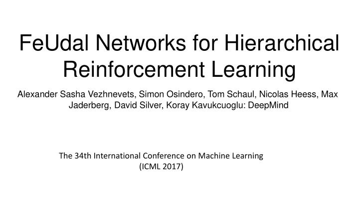 reinforcement learning