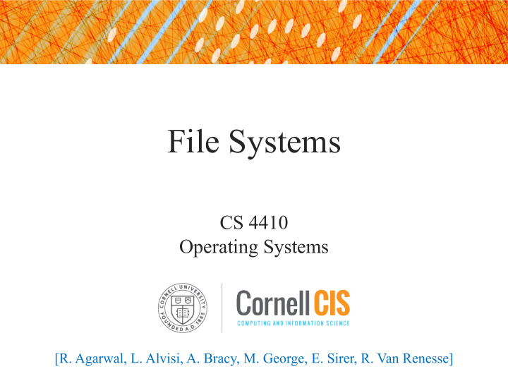 file systems