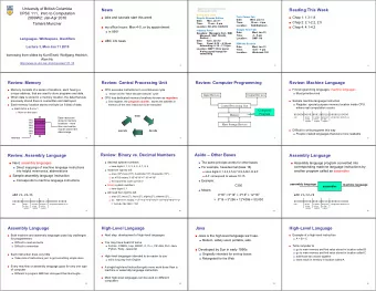 News  Department of Computer Science  Reading This Week  Undergraduate Events  CPSC 111,  Intro to