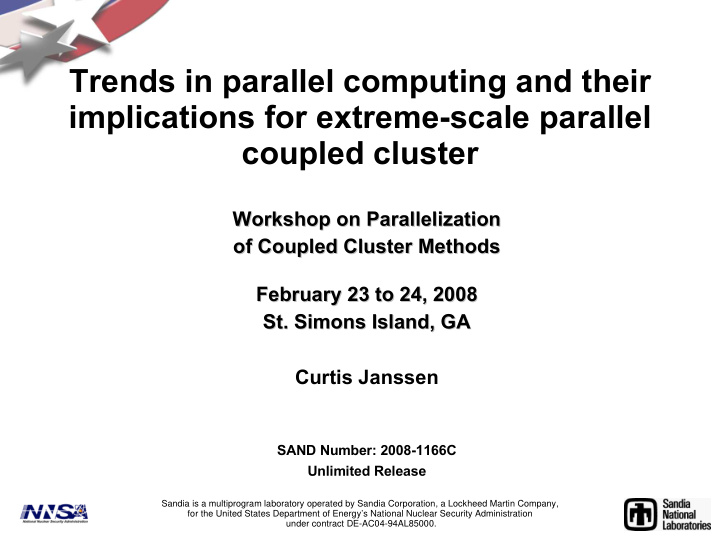 trends in parallel computing and their implications for