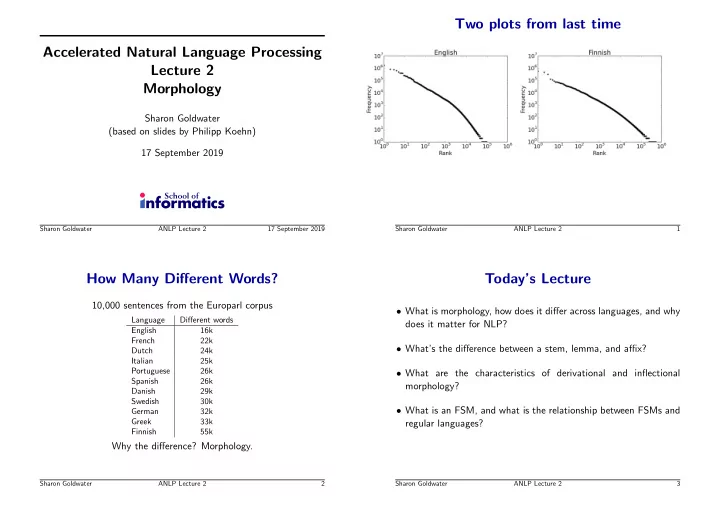 two plots from last time accelerated natural language