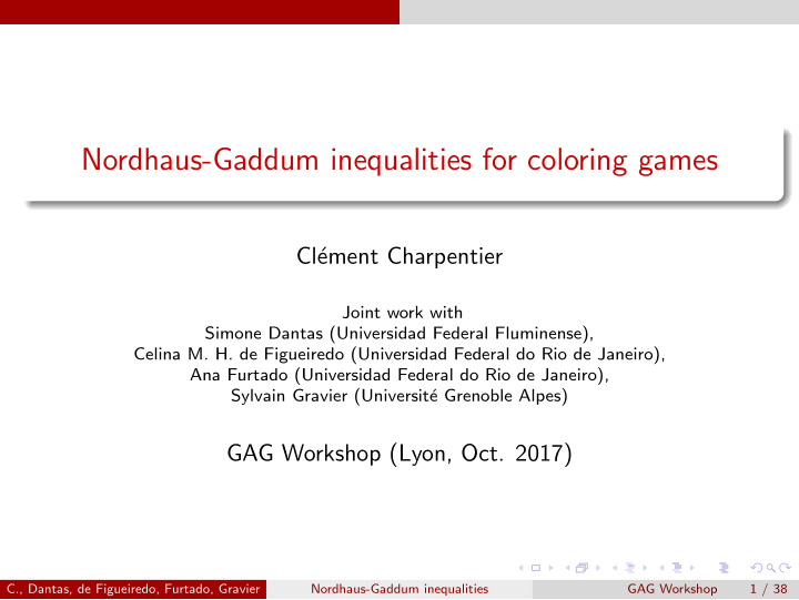 nordhaus gaddum inequalities for coloring games