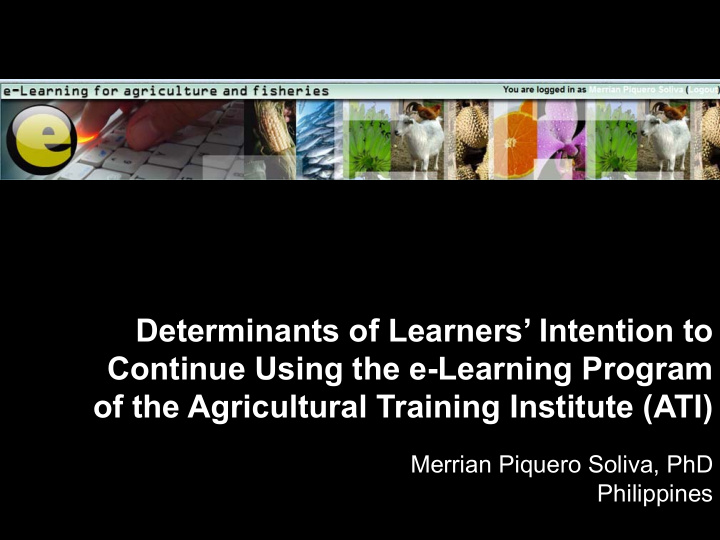 determinants of learners intention to continue using the