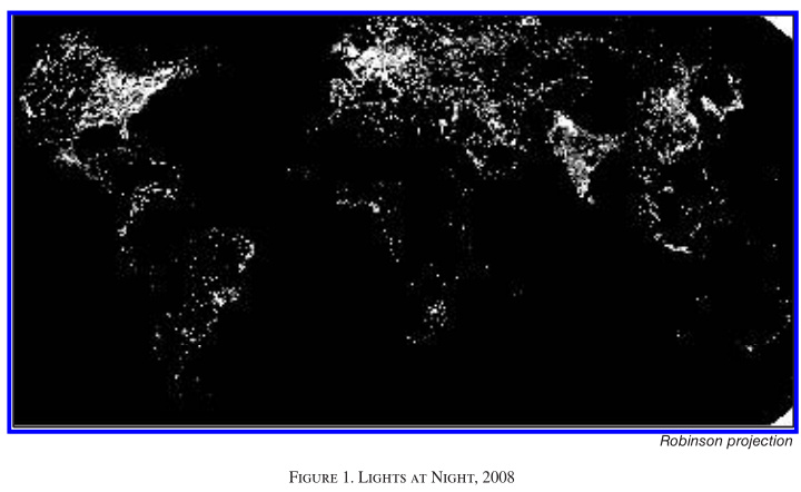 figure 1 lights at night 2008