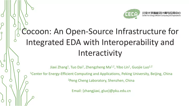 integrated eda with interoperability and