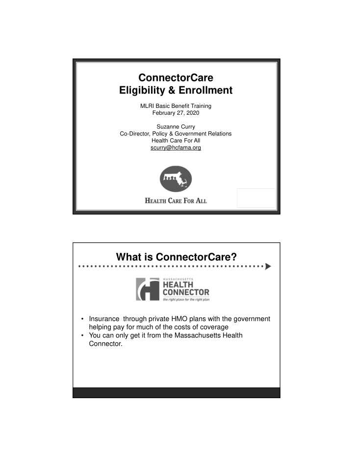 connectorcare eligibility enrollment