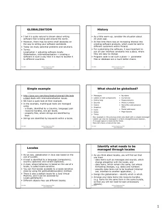 1  Formats - numbers  Dates and Times   Numbers are formatted differently in different