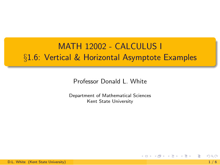 math 12002 calculus i 1 6 vertical horizontal asymptote