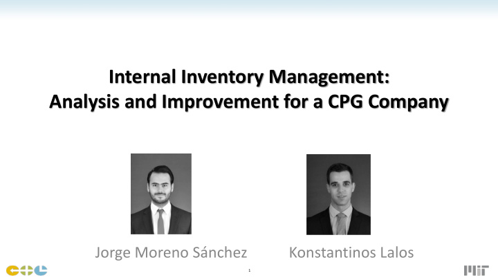 internal inventory management analysis and improvement