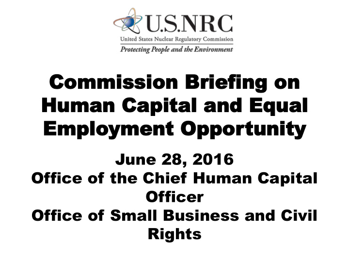 commission br commission briefing on iefing on human ca