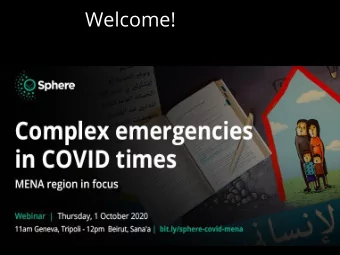 Welcome!  Dr Balwant Singh  Welcome message  Sphere Executive Director