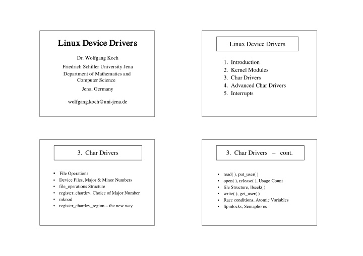 linux device drivers