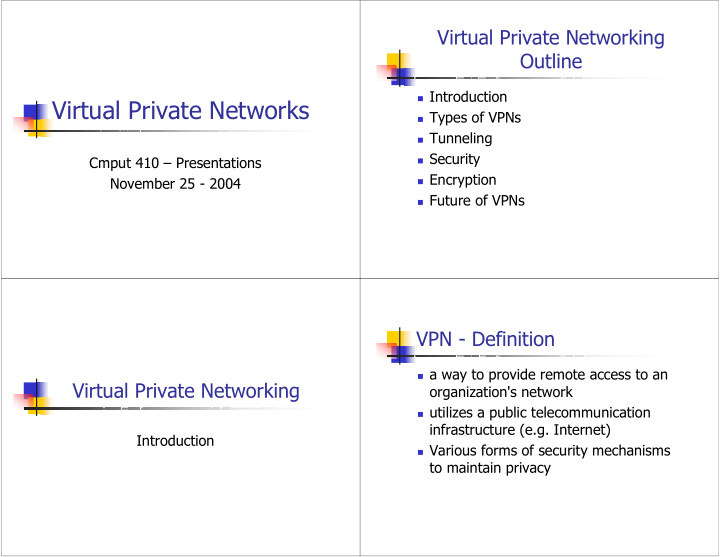 virtual private networks