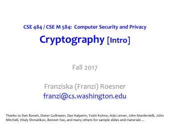 Admin  Reminders:  Lab #1 checkpoint due tonight  Submit md5 hashes to dropbox  Back up