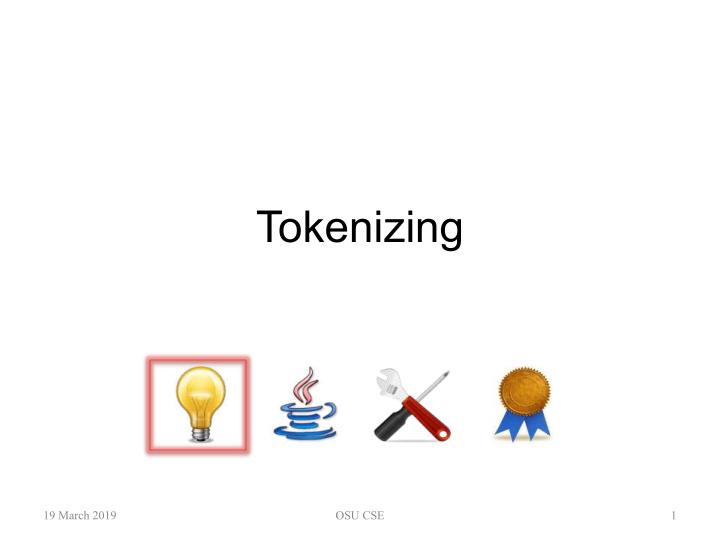 tokenizing