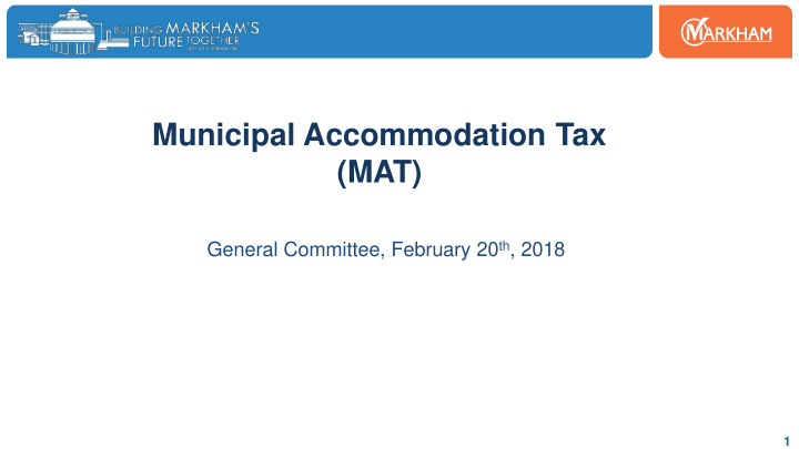 municipal accommodation tax mat