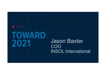 Jason Baxter  COO  INSOL International  About us  INSOL International  Academics  Governments