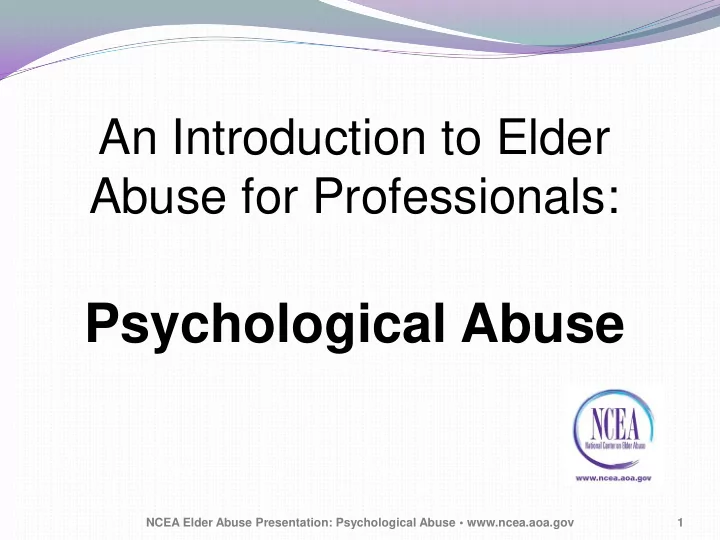psychological abuse