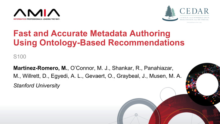 fast and accurate metadata authoring using ontology based