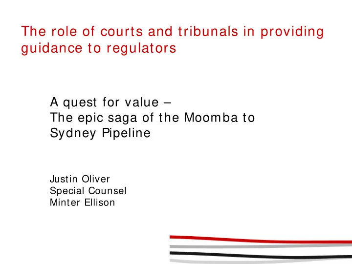 the role of courts and tribunals in providing guidance to