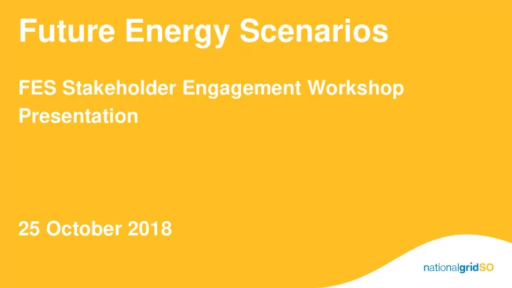 future energy scenarios